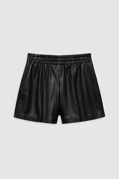 Kam Short - Black Vegan Leather