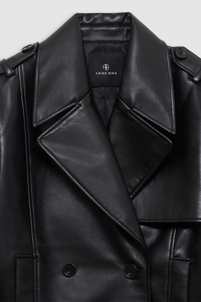 Greer Jacket - Black Recycled Leather