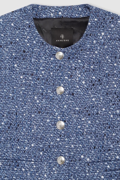 Amber Jacket - Blue Tweed