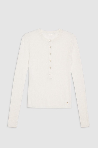 Katrin Long Sleeve Sweater - Ivory