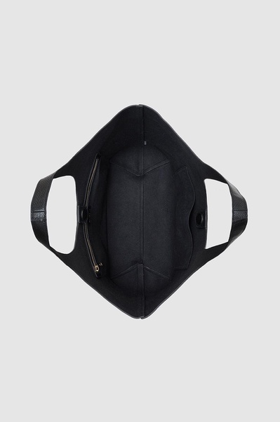 Medium Lili Tote - Black Pebbled