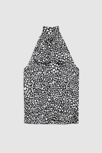 Brooke Top - Black And White Heart