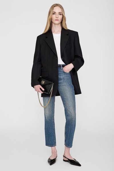 Small Elly Clutch - Black Embossed