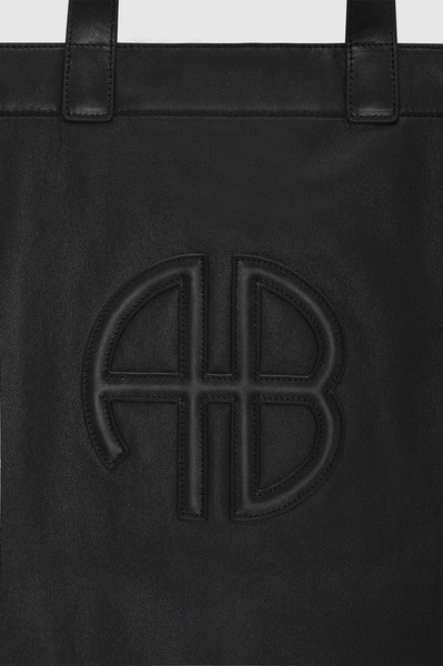 Large Rio Tote - Black Recycled Leather