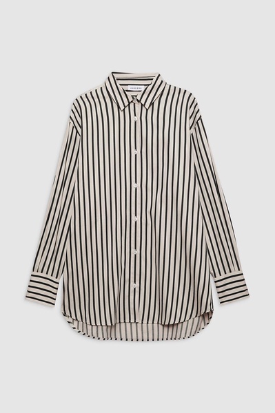 Plaza Shirt - Black And Tan Stripe