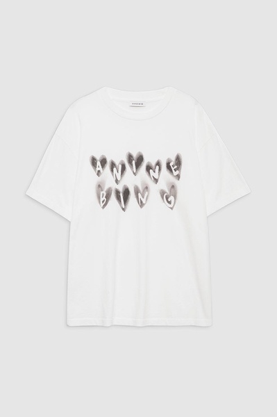 Cade Tee Hearts - Ivory