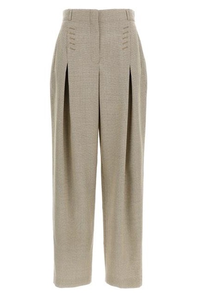 Fendi Women Micro Check Trousers
