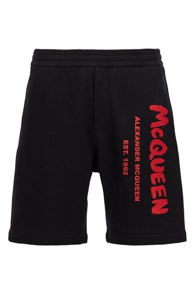 Mcqueen Men 'Graffiti' Bermuda Shorts
