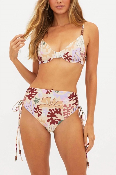 heather bikini bottom in desert succulent