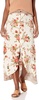 ruffle floral maxi skirt in cream