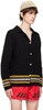Black Harbor Stripe Cardigan
