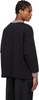 Black Duotone Mockneck Top