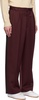 Burgundy Riding Twill Braided Trousers