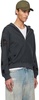Black Zipper Hoodie
