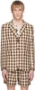 Brown & White Gilbert Check Blazer