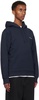 Navy Script Embroidery Hoodie