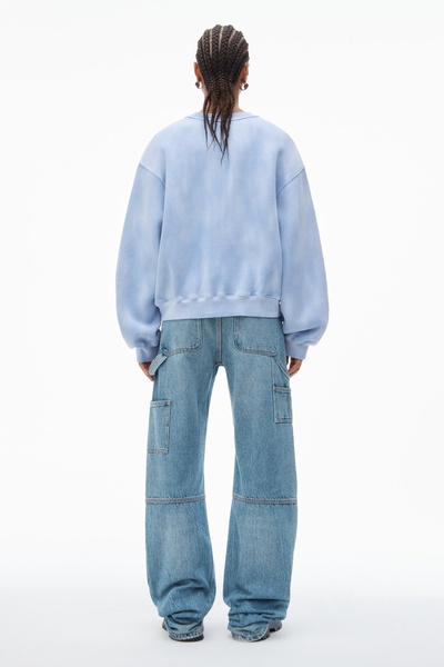 Puff Print Terry Sweatshirt