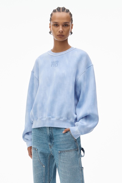 Puff Print Terry Sweatshirt