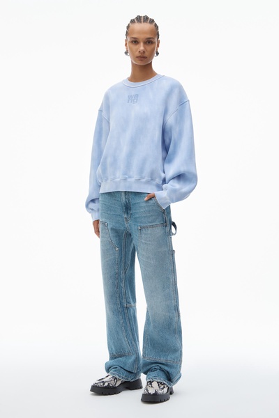 Puff Print Terry Sweatshirt