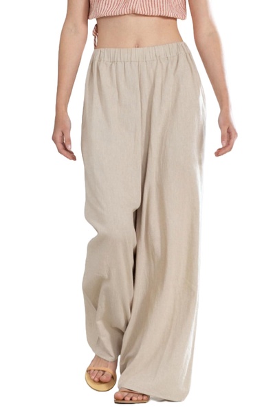 Gottex Natural Wide Leg Pant Swimsuit Coverup for Women, Stylish and Versatile Summer Essential