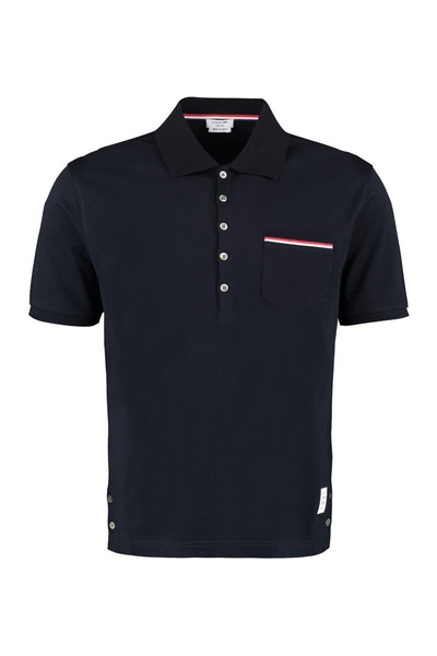 Thom Browne Cotton-Piqué Polo Shirt