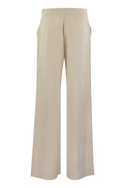 Antonelli Viscose And Linen Trousers