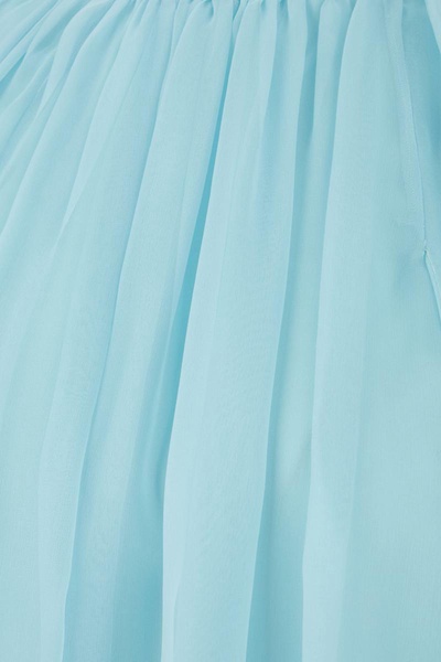Light-blue Silk Mini Dress