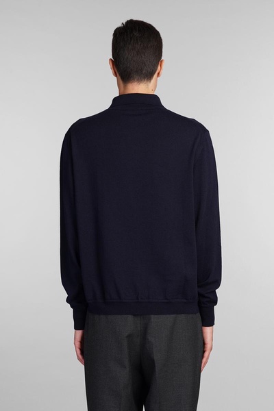 Polo In Blue Wool