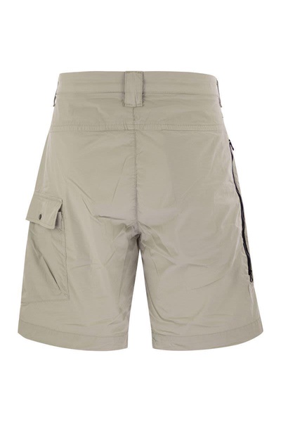 C.P. Company Cotton Cargo Shorts With Lens