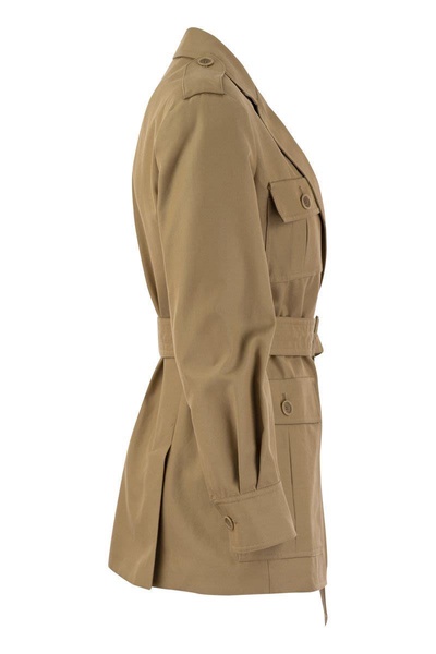 Max Mara Pacos - Drip-Proof Canvas Safari Jacket