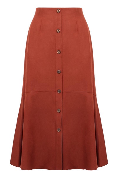Agnona A-Line Midi Skirt