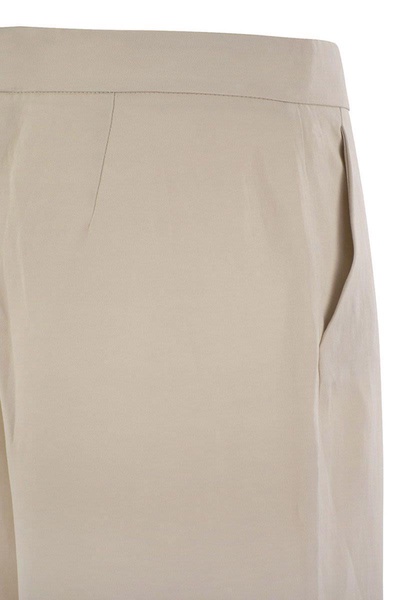 Antonelli Viscose And Linen Trousers