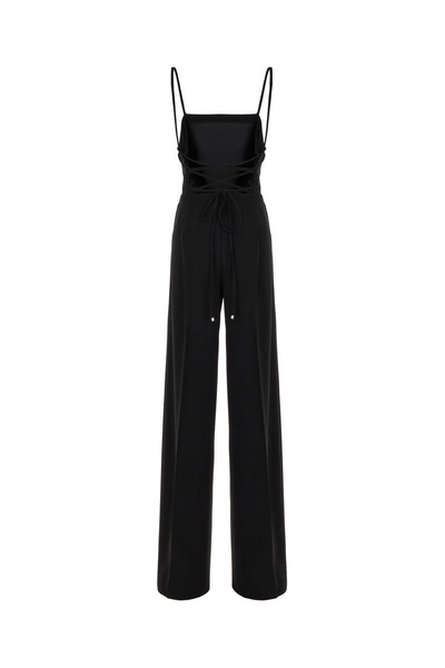 Black Triacetate Blend Jumpsuit