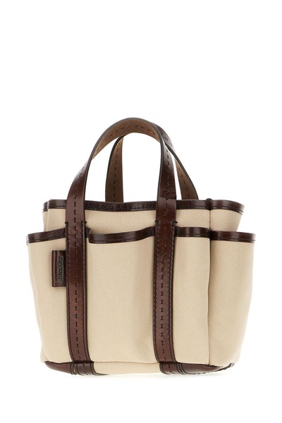 Sand Canvas Mini Giardiniera Handbag