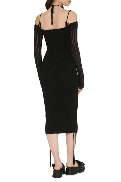 Andreādamo Ribbed Knit Dress
