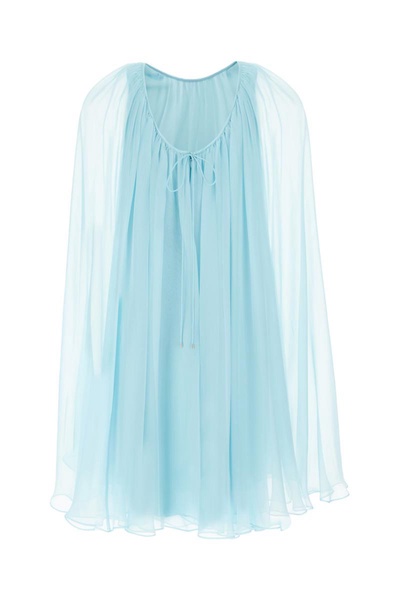 Light-blue Silk Mini Dress