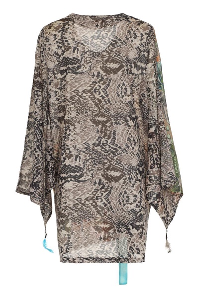 Anjuna Charlotte Printed Cotton Kimono-Top