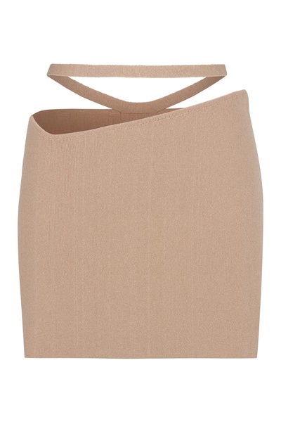 Andreādamo Knitted Mini Skirt