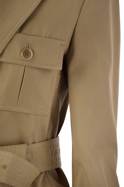 Max Mara Pacos - Drip-Proof Canvas Safari Jacket