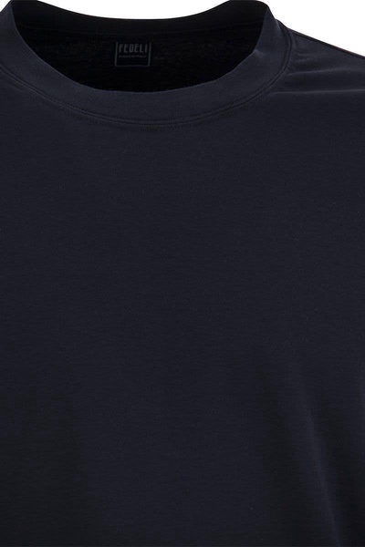 Fedeli Extreme - Crew-Neck T-Shirt With Long Sleeves