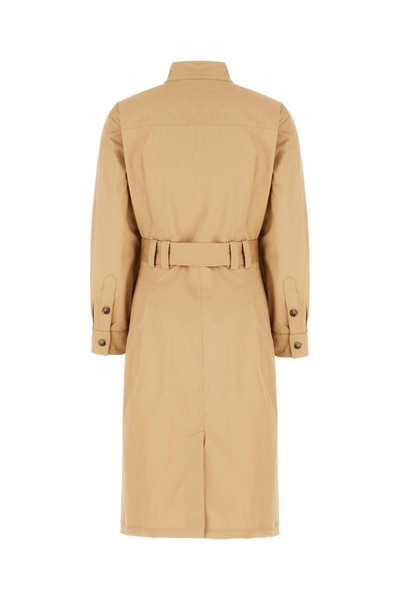 Beige Cotton Shirt Dress