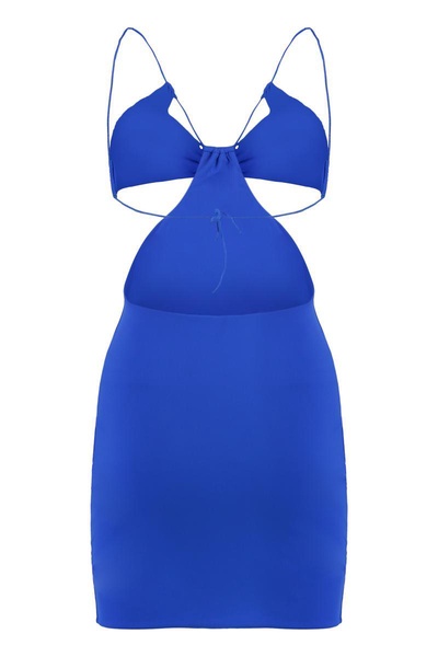 Amazuìn Eva Rhinestone Mini Dress