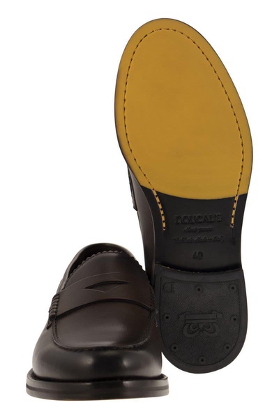 Doucal's Leather Penny Loafer