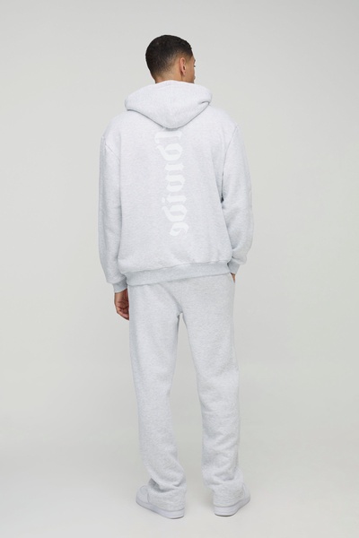 Oversized Worldwide Gusset Twisted Drawcord Tracksuit