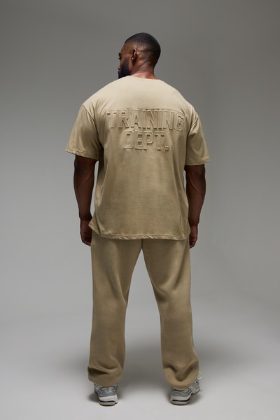Man Active Training Dept Oversized Embossed T-shirt