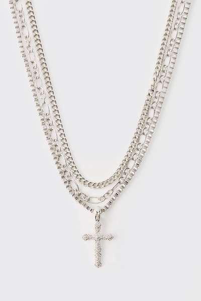 Layered Cross Necklace