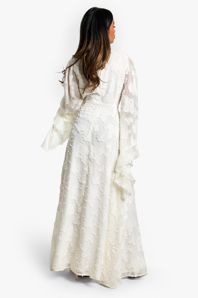 Textured Cut Out Maxi Dress