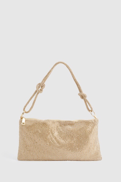 Premium Slouchy Diamante Shoulder Bag