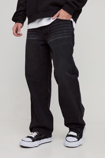 Baggy Fit Washed Jeans