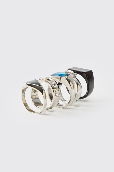 5 Pack Gem Rings